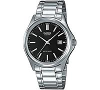 Casio MTP-1183A-1AEF Men's Watch Analogue Stainless Steel Silver, Silver/Black, Bracelet