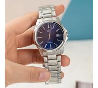 Casio MTP-1183A-2A Men's Analog Blue Dial Stainless Steel Band Watch