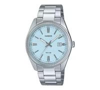 Casio MTP-1302DA-2A2VDF Men's Analog Watch Sky Blue Dial, Stainless Steel, Date, Mineral Crystal, 50M WR