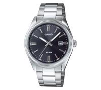 Casio MTP-1302PD-1A1VEF Classic Analogue Black Dial Silver-Tone Bracelet Watch