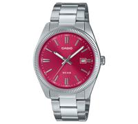 Casio Collection MTP-1302PD-4AVEF Red Dial Stainless Steel Bracelet Watch