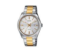 Casio MTP-1302PSG-7AVEF Two Tone Bracelet Watch, Silver/Gold, Women Ilver/Gold