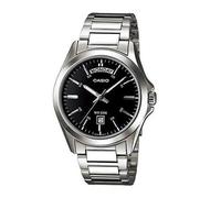 CASIO MTP-1370D-1A1 | Men's Stainless Steel Watch | Day-Date Display | 50M Water