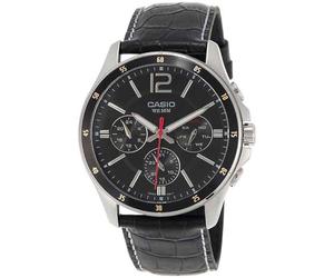 Casio MTP-1374L-1A Men's Multifunctional Watch with Strap, Black, Casual