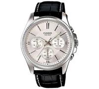 Casio MTP-1375L-7 Men's Analogue Quartz Watch with Leather Strap, Black, 35, Bracelet