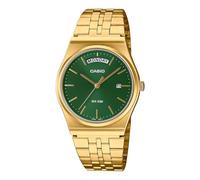 Casio MTP-B146G-3AVDF Men's Analogue Digital Watch with Stainless Steel Strap, Green, Bracelet