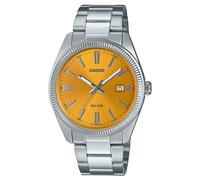Casio MTP Series Analogue Quartz (38.5mm) Saffron Yellow Sunray