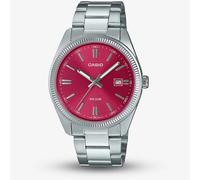Casio MTP Stainless Steel Red Dial Watch MTP-1302PD-4AVEF