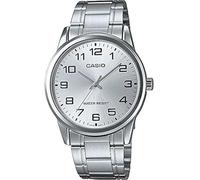 Casio MTP-V001 Men’s Watch - Black & White Dial -Leather / Stainless Steel Strap