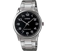 Casio MTP?V001 Mens Watch Black & White Dial Leather / Stainless Steel Strap