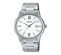 Casio MTP-V002D-7B3 Men's Standard Analog Stainless Steel Date Roman White Dial Watch