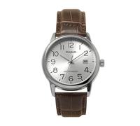CASIO MTP-V002L-7B2 | Analog | Date Display | Water Resistant | Genuine Leather