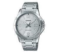 Casio MTP-V004D-7B2 Men's Dress Stainless Steel Silver Dial Analog Date Watch