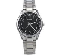 Casio MTP-V005D-1B4 Men's Standard Stainless Steel Numbers Black Dial Analog Watch