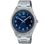 Casio MTP-V005D-2B4UDF Mens Blue Dial Silver Bracelet Watch