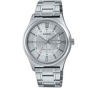 Casio MTP-V006D-7C Men's Stainless Steel 24 Hour Silver Index Dial Day Date 3-Hand Analog Watch, silver, casual