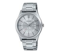 Casio MTP-V006D-7C Men's Stainless Steel 24 Hour Silver Index Dial Day Date 3-Hand Analog Watch, silver, casual