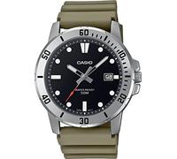 Casio MTP-VD01 Series Standard Analog Quartz Men's Wristwatch, Military, Olive MTP-VD01-3EV