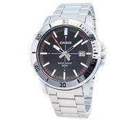 Casio MTP-VD01D-1E2V Men's Enticer Stainless Steel Black Dial Casual Analog Sporty Watch
