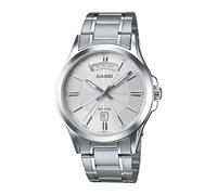 Casio MTP1381D-7AV Men's Vintage Classic Stainless Steel Silver Dial Classic Day Date Analog Watch