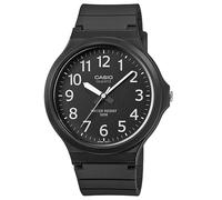 Casio MW-240-4BVEF Men's Black & Orange Dial Black Resin Watch