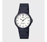 Casio Mens Analogue Black Number White Dial Watch - MW-240-7EVDF