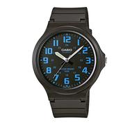 Casio MW-240 Series Standard Analog Quartz Wristwatch, No Cosmetic Box, Men's, Overseas Model, Black and Blue Arabia MW-240-2BV, Classic