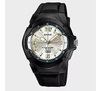 Casio MW-600F-7A | Unisex Analog Quartz Wrist Watch, White Dial, Black Resin Ban