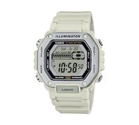 Casio MWD-100H Series | Men's Digital Watch | (White) | 100M WR | LED Illuminator | Date Calendar | 100 SEC Chronograph | Alarm | Dual Time, White