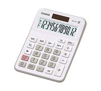 Casio MX-12b-WE - Desktop Calculator - 12 Digit Solar and Battery Powered (14.7 x 10.7 x 2.9 cm) (White)