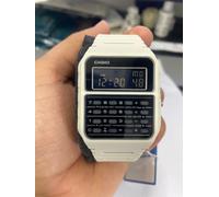 casio Plastic Strap Digital Calculator Watch for Men, Retro Style, 8-Digit