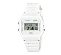 Casio Pop Digital Bio-Based White Resin Strap Quartz F-91WB-7A 100M Unisex Watch