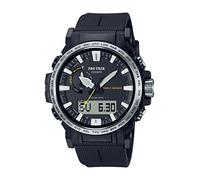 Casio Protrek Tough Solar Powered Environmentally Friendly Biomass Outdoor Sports Watch with Altimeter, Barometer, Compass, and Thermometer Style PRW-61-1., Black, Sport
