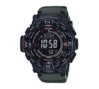 Casio PRW3500 Series | Pro Trek | 100M WR | Compass | Alt/Baro-Thermo | Tough Solar Power | Atomic Timekeeping | 1-100 SEC Stopwatch | Countdown Timer | World Time