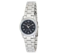 Casio Quartz Black Dial Stainless Steel LTP-V001D-1B Women's Ladies Watch