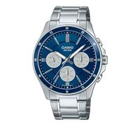 Casio Mtp1374d2a3vd 5atm 47mm Watch Silver Men