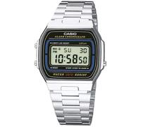 Casio Vintage Silver & Black Digital Display Watch A164WA-1VES