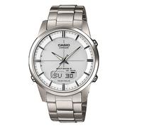 Casio Silver Mens Analogue-Digital Watch Waveceptor LCW-M170TD-7AER