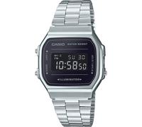 Casio Silver Unisexs Digital Watch Casio Retro A168WEM-1EF