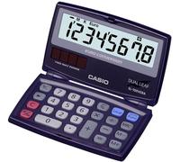 CASIO SL-100VERA Mini Folding Display Calculator 8 Digit Display | 8-digit large display, solar battery operation, percentage calculation, compact housing, euro conversion, folding display