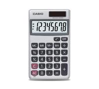 Casio SL-300SV Pocket Calculator - Silver | Large 8-digit display, pocket size, basic math functions; ideal for home & office