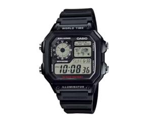 Casio Sports Unisex Analogue Watch with Gray Dial Analog - Digital Display - AE-1200WH-1A