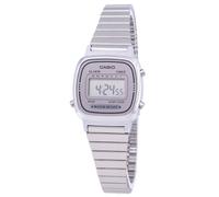Casio Stainless Steel Alarm Timer Grey Dial LA670WA-7DF Women's Ladies Watch