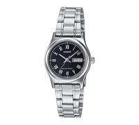 Casio Standard 25mm Silver Men's Black Silver Analogue Watch MTP-V006D-1BUDF