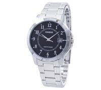 Casio Standard Analog Black Dial Quartz Dress Steel Men's Watch MTP-V004D-1B