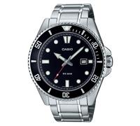 Casio Standard Analog Black Dial Sports Quartz 200M Men's Watch MDV-107D-1A1