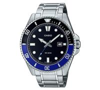 Casio Standard Analog Black Dial Sports Quartz 200M Men's Watch MDV-107D-1A2