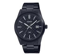 Casio Standard Analog Black Ion Plated Stainless Steel Black Dial Quartz MTP-VD03B-1A Men's Watch
