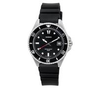 Casio Standard Analog Resin Black Dial Quartz Sports Men's Watch MDV-10-1A1