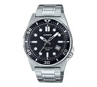 Casio Standard Analog Stainless Steel Black Dial Quartz MTD-135D-1AV Men's Watch